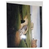 High gloss print of a golf course painting,