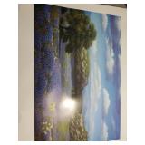 34x25 inch print of bluebonnet meadow painting by