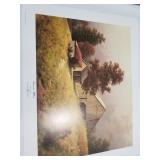 28x22 in portrait of Timeworn Shelters painting