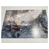 28x20 inch portrait of Be Still painting by