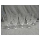 Set of 9 Stemmed Crystal glassware