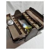 Vintage toolbox, lid has a slight dent