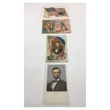 (4) Abraham Lincoln Centennial commemorative post