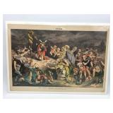 PUCK Magazine illustration.Measures 21" x 14"