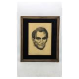Artini Arts Engraving of Abraham Lincoln.Frame
