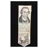 Patrick Henry commemorative ribbon 7.5" x 2.25"