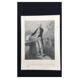 Engraving - "Washington resigning his commission