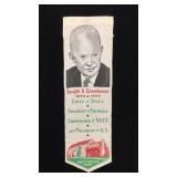 Dwight Eisenhower commemorative ribbon 7.5" x