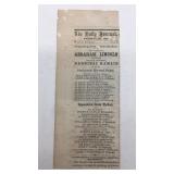 1860 - Abraham Lincoln Presidential Election