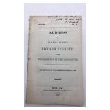 1836 Publication - Address of Edward Everett.