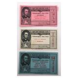 (3) 1940 Republican National Convention tickets.
