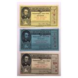 (3) 1940 Republican National Convention tickets.