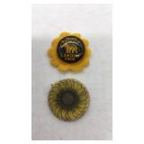 (2) Alf Landon - Political campaign buttons