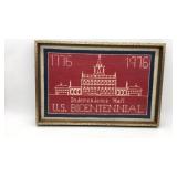 U. S. Bicentennial commemorative handwoven