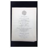 1931 Invitation to the Dedication Ceremonies of