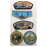 (5) Abraham Lincoln Pilgrimage collector patches.