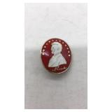 Abraham Lincoln Commemorative Red/White pin