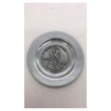 1908 Abraham Lincoln commemorative plate. 5.75"