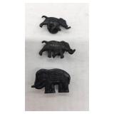 (3) Vintage G.O.P Elephant buttons.