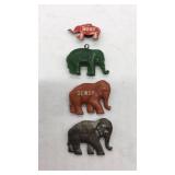 (4) Republican Party vintage campaign items