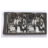 Stereoscope slide - Martyred Presidents.