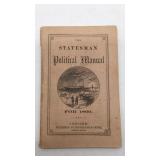 The Statesman - Political Manual for 1860.