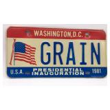 1981 Presidential Inauguration commemorative