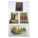 (4) Abraham Lincoln Centennial commemorative post