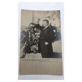 Vintage presidential commemorative post card -