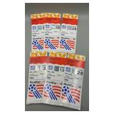 Vintage  1994 World Cup Ticket Stubs.