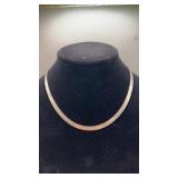 herringbone chain necklace featured in sterling