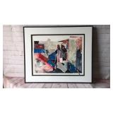 Mixed media art piece Frame measures 29" x 24"