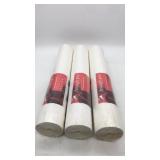 (3) Rolls embossed paintable wall paper. 33
