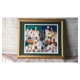 Wall decor print.Frame measures 28" x 23"