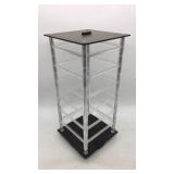 17" x 7" Plastic rotating display case for