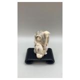 Vintage Rotating Face, Japanese Netsuke Carved