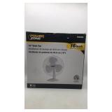 Power Zone 16" Desk fan. New