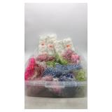 LARGE LOT - Artificial flowers of various