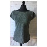 Express - Short sleeve shimmer shirt. Size