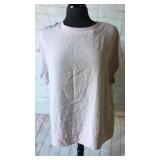 Express - Short sleeve shimmer shirt. Size