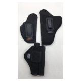 (3) Handgun fabric holsters