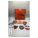 Associated vintage  patches.