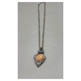 Indian Head Penny Arrowhead Necklace