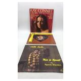 (3) Vinyl Records. Ray Conniff, Johnny Carver,