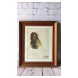 Wall decor print.Frame measures 14" x 17"