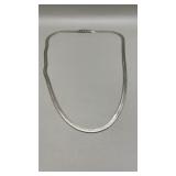 Sterling Silver Herringbone Chain Necklace, 20"