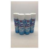 (4) cans of 19oz Lysol disinfectant spray