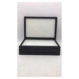 (4) 12" x 8" x .5" Display cases with glass