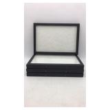 (4) 12" x 8" x .5" Display cases with glass