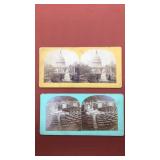 (2) Stereoscope Images - United States Capitol.